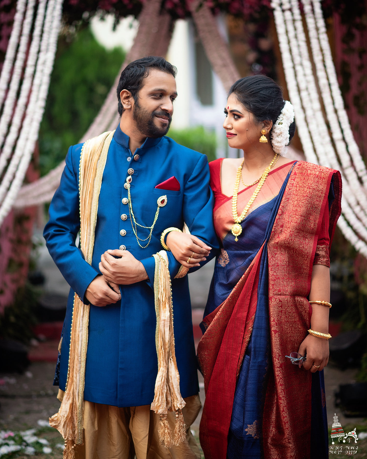 Bengali bridal sales saree look